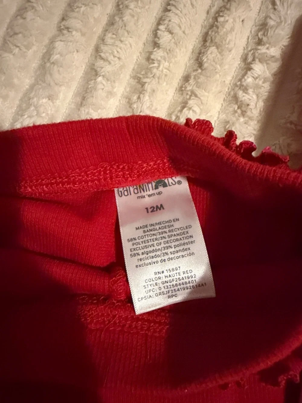 The Children's Place Pink Heart Top with Red Ruffle Leggings - Picture 6 of 7